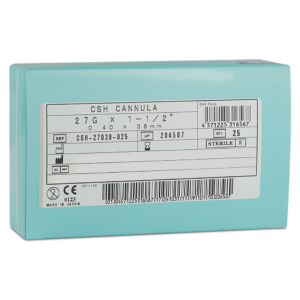 TSK Closed Single Hole Cannula 27G x 38mm (1 1⁄2”) CSH-27038-025 1 Box of 25